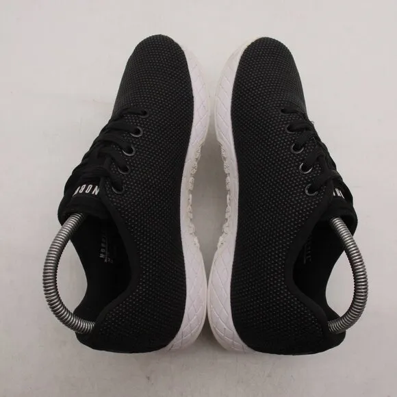 NoBull Black Super Fabric Men's 7 W 8.5 Trainer Workout Shoes CrossFit Athletic