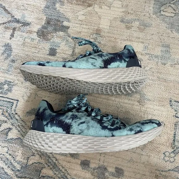 Nobull Blush Light Teal Tie Dye Ripstop Runners Shoes Women's US 9 Mens Size 7.5
