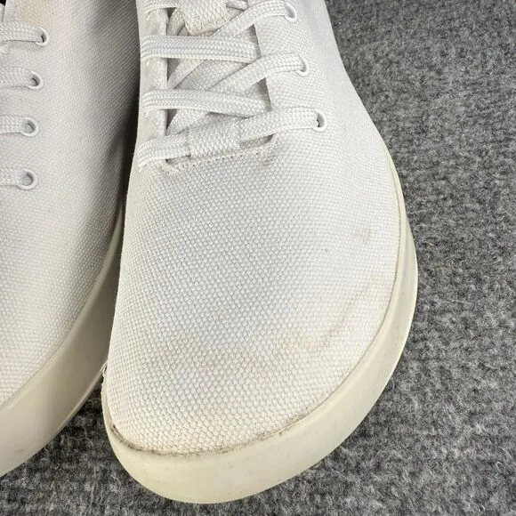 Nobull Canvas Trainer Mens 9.5 White Shoes Athletic Crossfit TrainingSneakers