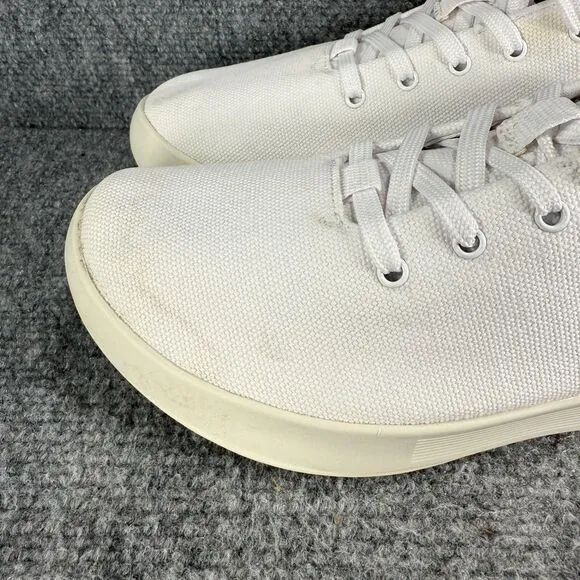 Nobull Canvas Trainer Mens 9.5 White Shoes Athletic Crossfit TrainingSneakers