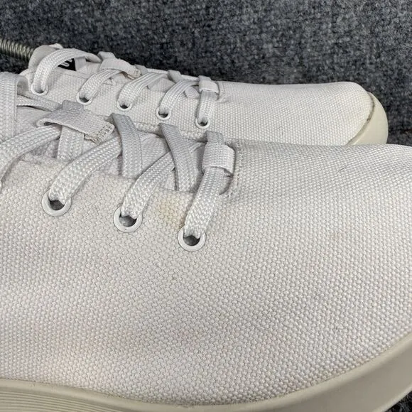 Nobull Canvas Trainer Mens 9.5 White Shoes Athletic Crossfit TrainingSneakers