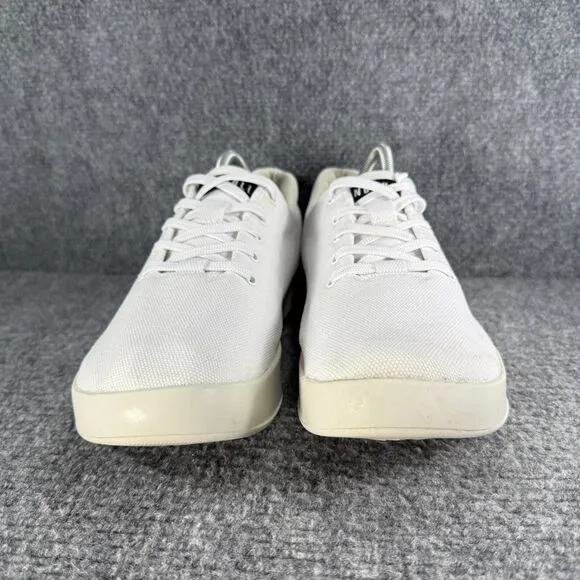 Nobull Canvas Trainer Mens 9.5 White Shoes Athletic Crossfit TrainingSneakers