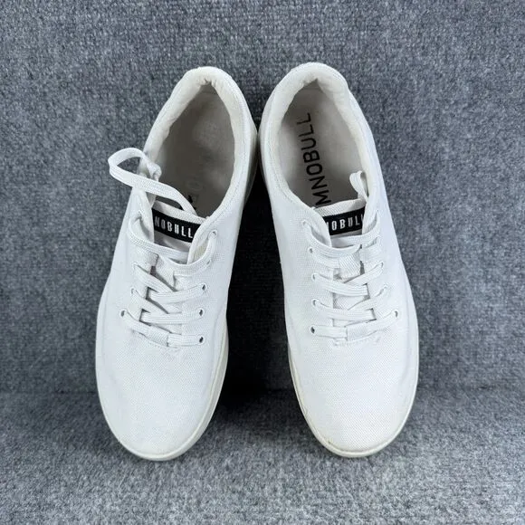 Nobull Canvas Trainer Mens 9.5 White Shoes Athletic Crossfit TrainingSneakers