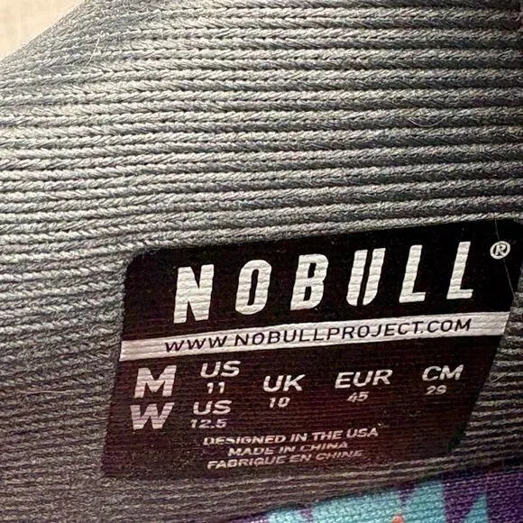 NOBULL Men's 11 Patchwork Outwork Trainers CrossFit Shoes Sneaker Athletic Gray