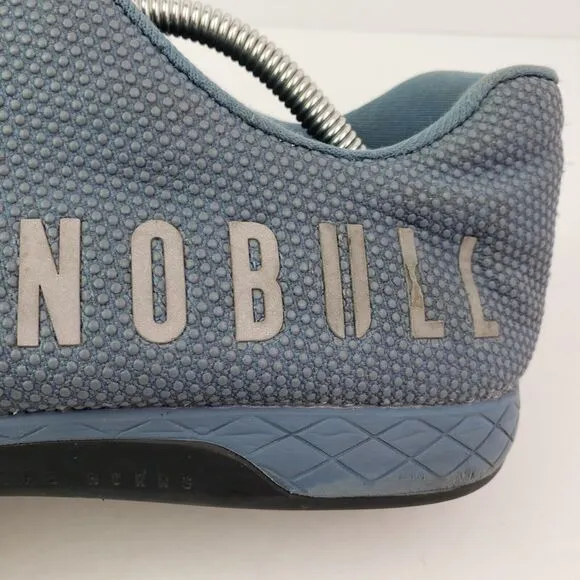 NoBull Mens Size 12.5 Light Blue SuperFabric Athletic CrossFit Trainer Shoes