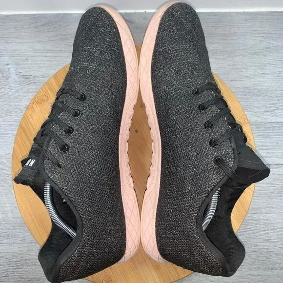 NoBull Men’s Size 13 Project I Heather Trainer Shoes Black Heather Dusty Rose