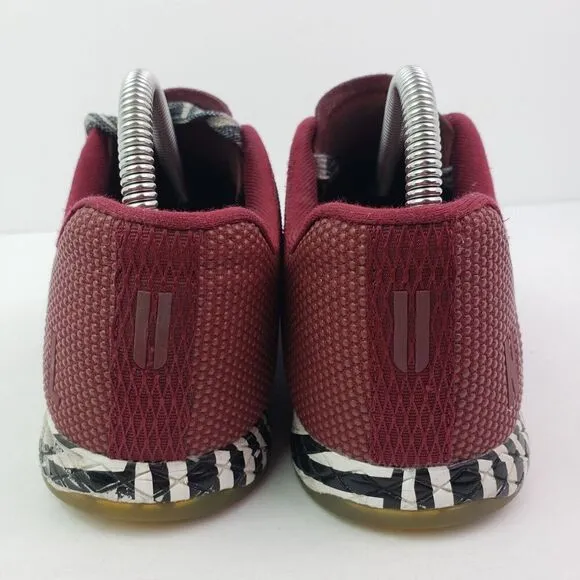 Nobull Mens Sz 7 Womens Sz 8.5 Red Cabernet Zebra Crossfit Trainer Sneaker Shoes