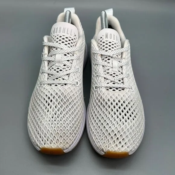 Nobull Mesh Runner Women's Size 9.5 Athletic Shoes White Running Lace Up Sneaker