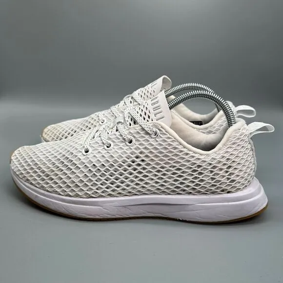 Nobull Mesh Runner Women's Size 9.5 Athletic Shoes White Running Lace Up Sneaker
