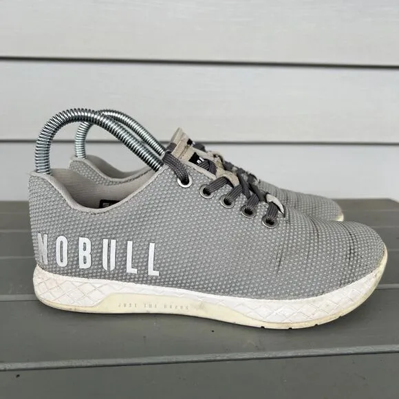 Nobull Outwork Women’s Size 6 Grey White Athletic Crossfit Sneakers Shoes