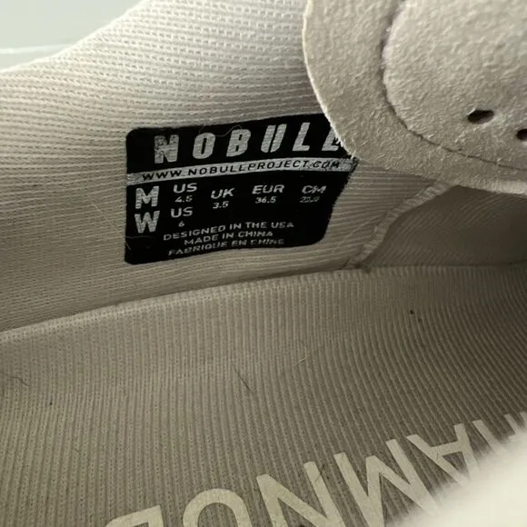 Nobull Outwork Women’s Size 6 Grey White Athletic Crossfit Sneakers Shoes