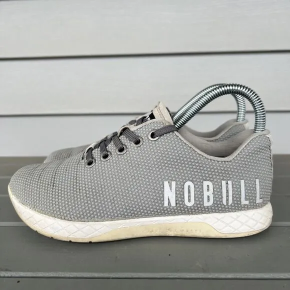 Nobull Outwork Women’s Size 6 Grey White Athletic Crossfit Sneakers Shoes