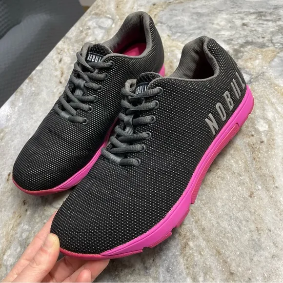 Nobull Project Trainer Black Crossfit Training Shoes Sneakers Women 9 Men 7.5