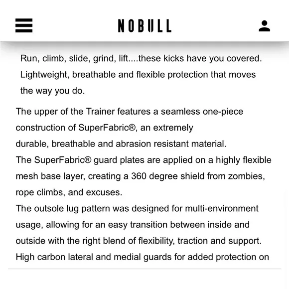 Nobull Project Trainer Black Crossfit Training Shoes Sneakers Women 9 Men 7.5
