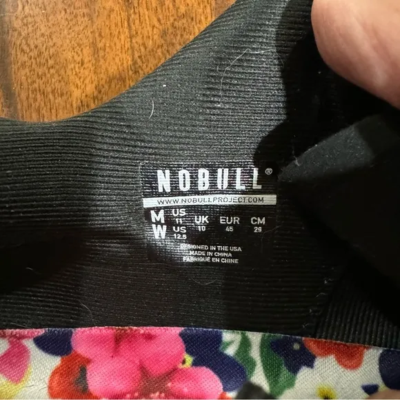 NOBULL Project Trainers Crossfit Athletic Tennis Shoes Floral Sneakers Size 11