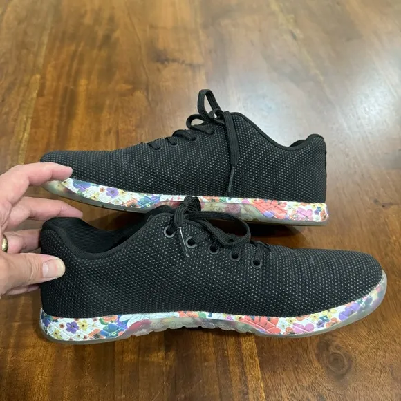 NOBULL Project Trainers Crossfit Athletic Tennis Shoes Floral Sneakers Size 11