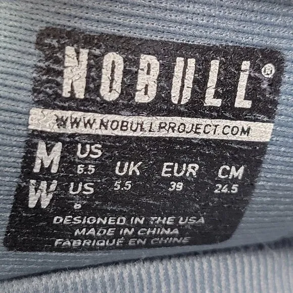 NOBULL Shoes Women 8 Men 6.5 Gray Steel Suede Leather Sneakers Crossfit Trainers
