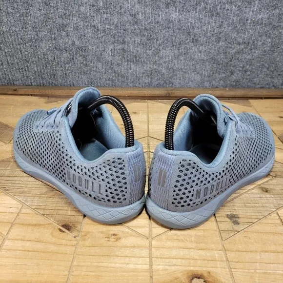 NOBULL Shoes Women 8 Men 6.5 Gray Steel Suede Leather Sneakers Crossfit Trainers