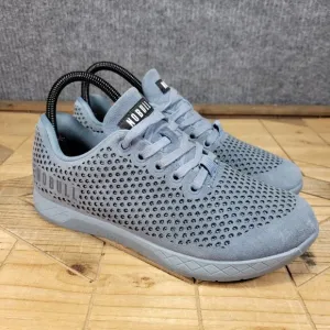 NOBULL Shoes Women 8 Men 6.5 Gray Steel Suede Leather Sneakers Crossfit Trainers