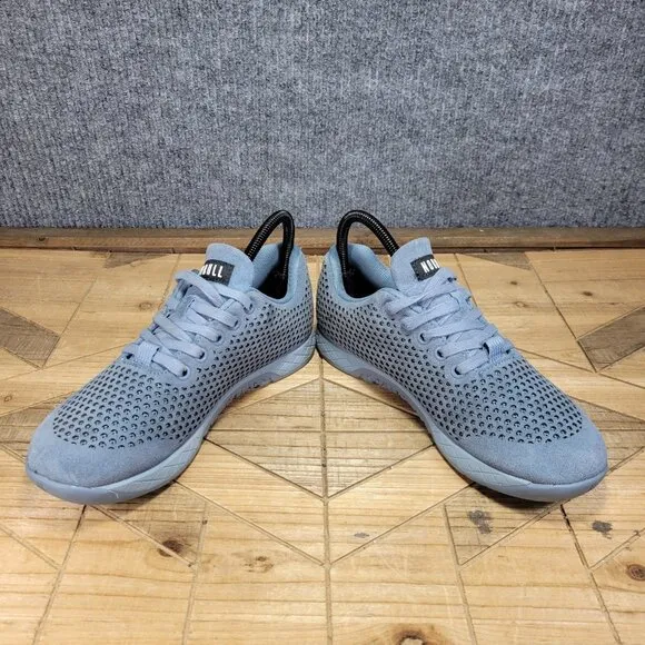 NOBULL Shoes Women 8 Men 6.5 Gray Steel Suede Leather Sneakers Crossfit Trainers