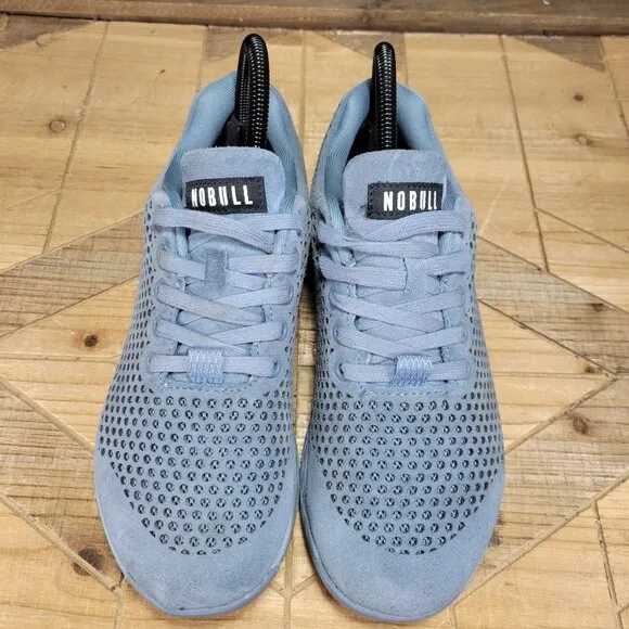 NOBULL Shoes Women 8 Men 6.5 Gray Steel Suede Leather Sneakers Crossfit Trainers