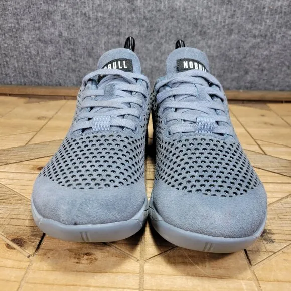 NOBULL Shoes Women 8 Men 6.5 Gray Steel Suede Leather Sneakers Crossfit Trainers