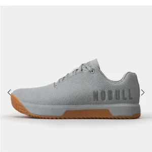 NoBull Super Fabric Crossfit Trainer Light Gray Shoes Sneakers Men 13 Gum Soles