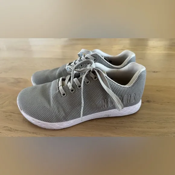 NoBull SuperFabric Crossfit Trainer Light Gray Shoes Men 7.5 / women’s 9