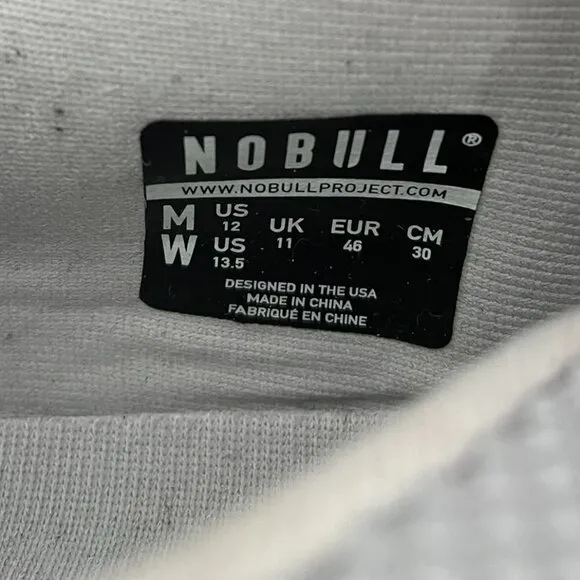 NOBULL Superfabric CrossFit Trainer Shoes Arctic Gray Men Size 12