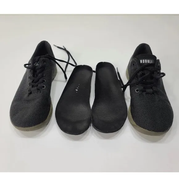 NOBULL SuperFabric Crossfit Trainer Shoes Black Mens 7 Womens 8.5