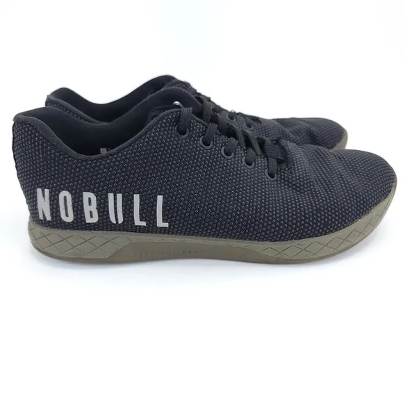 NOBULL SuperFabric Crossfit Trainer Shoes Black Mens 7.5 Womens 9