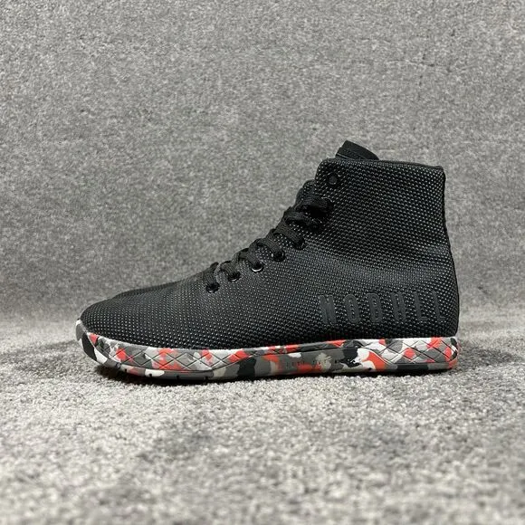 NoBull SuperFabric High-Top Black Red Trainers CrossFit Shoes Men’s 7.5 Womens 9