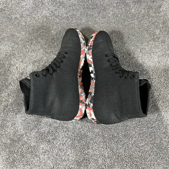 NoBull SuperFabric High-Top Black Red Trainers CrossFit Shoes Men’s 7.5 Womens 9