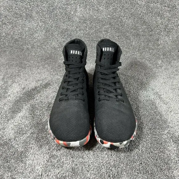 NoBull SuperFabric High-Top Black Red Trainers CrossFit Shoes Men’s 7.5 Womens 9