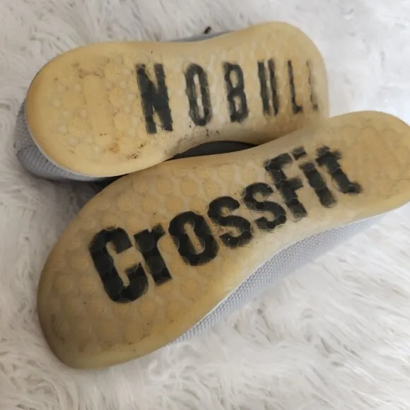 Nobull Superfabric Trainers Crossfit Workout‎ Shoes Men's 14 US Gray Logo Lace