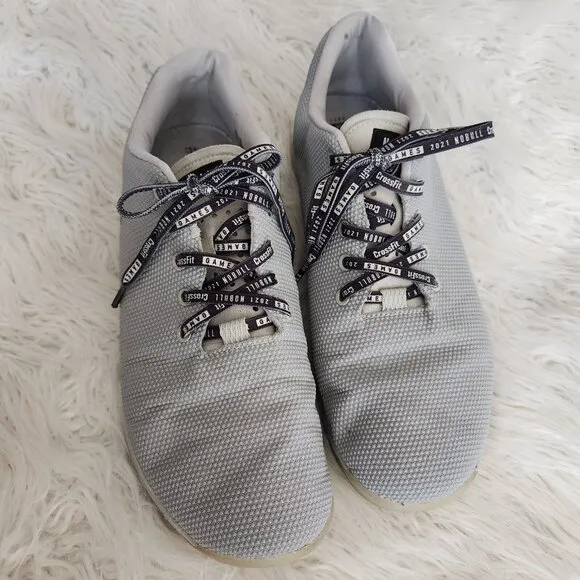 Nobull Superfabric Trainers Crossfit Workout‎ Shoes Men's 14 US Gray Logo Lace