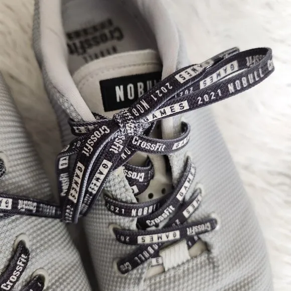 Nobull Superfabric Trainers Crossfit Workout‎ Shoes Men's 14 US Gray Logo Lace