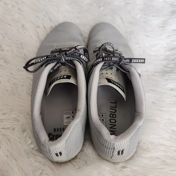 Nobull Superfabric Trainers Crossfit Workout‎ Shoes Men's 14 US Gray Logo Lace