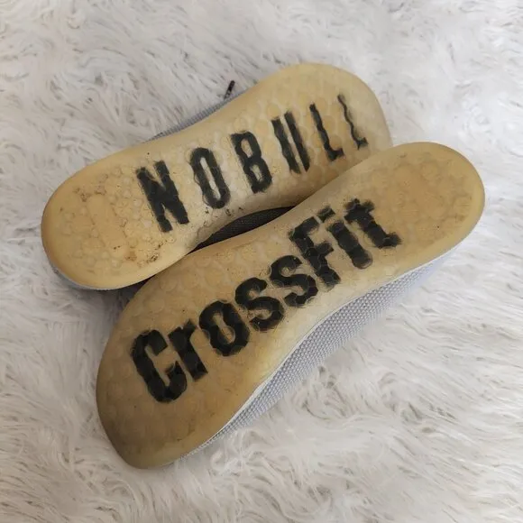 Nobull Superfabric Trainers Crossfit Workout‎ Shoes Men's 14 US Gray Logo Lace