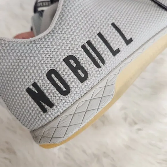 Nobull Superfabric Trainers Crossfit Workout‎ Shoes Men's 14 US Gray Logo Lace
