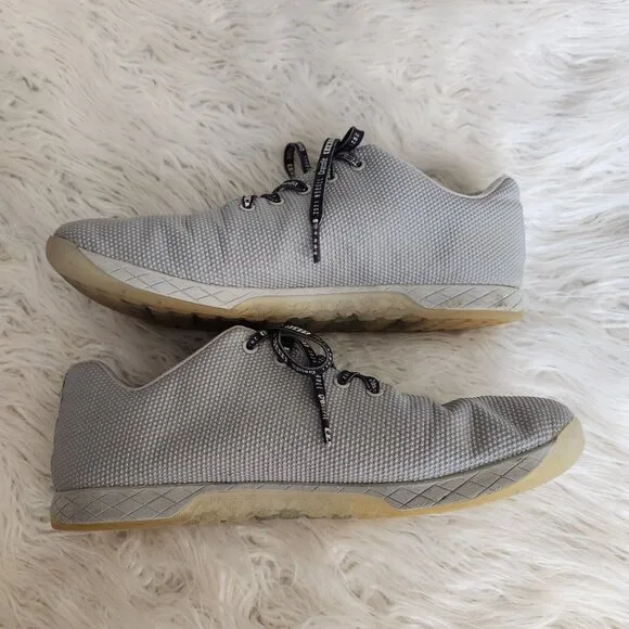 Nobull Superfabric Trainers Crossfit Workout‎ Shoes Men's 14 US Gray Logo Lace