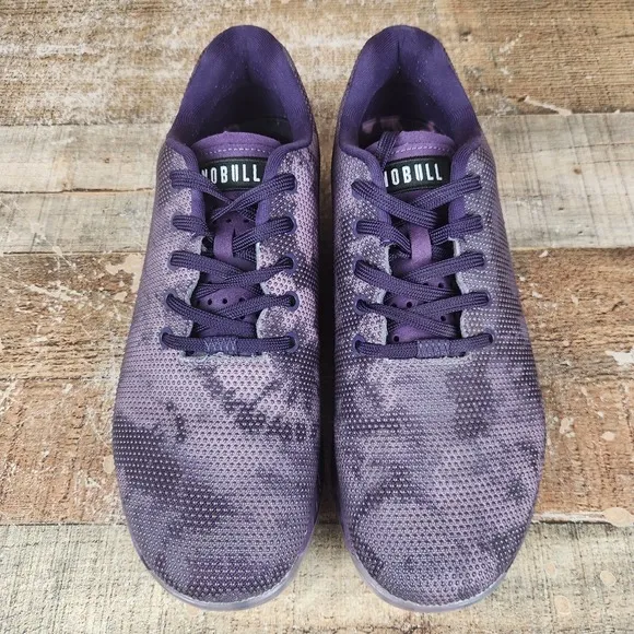 NoBull Tie-Dye Men's Sz 11.5 Dark Purple Camo Trainer CrossFit Gym Low Top Shoes