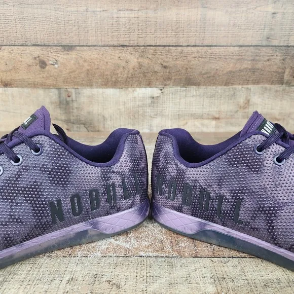 NoBull Tie-Dye Men's Sz 11.5 Dark Purple Camo Trainer CrossFit Gym Low Top Shoes