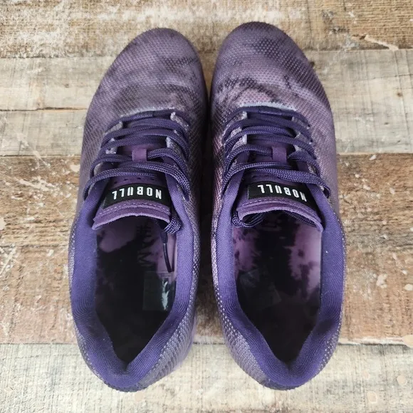 NoBull Tie-Dye Men's Sz 11.5 Dark Purple Camo Trainer CrossFit Gym Low Top Shoes