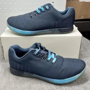 Nobull Trainer CrossFit Shoes Lace Up Athletic Sneakers Blue Gray Mens Sz 9
