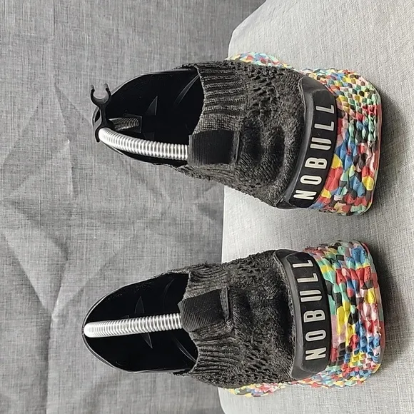 Nobull Wild Aspire Knit Black Rainbow Crossfit Shoes Men's Size 12.5