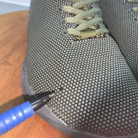 NOBULL Women’s 8.5 Sneaker Shoes Dark Green Army SuperFabric Crossfit Trainer