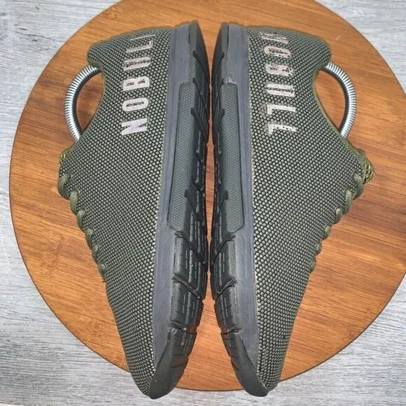 NOBULL Women’s 8.5 Sneaker Shoes Dark Green Army SuperFabric Crossfit Trainer