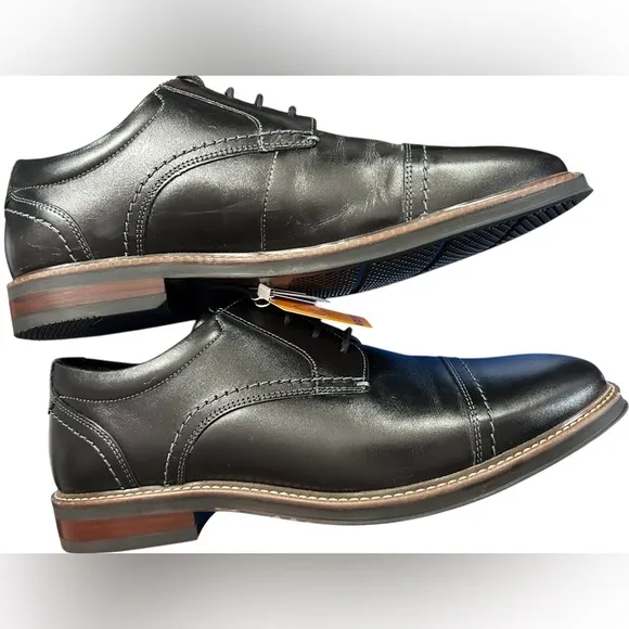 Nunn Bush® Calderone Cap Toe Black Oxford Shoes Men's Size 12W New in Box