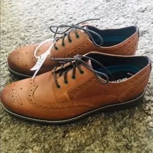 Nunn Bush Oakdale Wingtip Oxford Cognac Shoes 9M